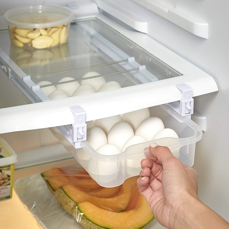 The Lakeside Collection Adjustable Fridge Drawer or Egg Tray