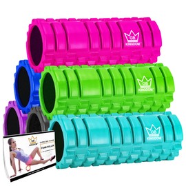 Kingdom GB Foam Roller for Deep Tissue Muscle Massage Trigger Point Grid Sports Massager Fitness Gym Training Physio Muscles Therapy (13cm x 33cm, Green)