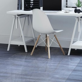 Exactmade - Clear Chair Mat for Hard Floors, USA Made, Smooth, 45 x 53 Inch, with Lip, 2mm Thick Ultra Clear Vinyl, Hardwood Floor Desk Chair Mat for Office, Floor Protector for Desk Chair