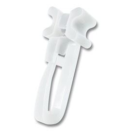 100x Professional Curtain Sliders with Joint for Aluminium Rails with 6 mm Cut-Out