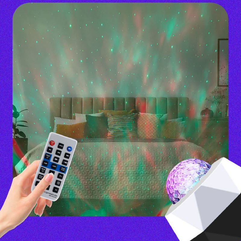 Star Projector Bluetooth Speaker Low Heat Versatile Star Sky Projection