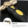 TEHAUX Handle Brass Stamping Hammer Jewelry Making Tool with Round