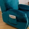 MIFXIN Recliner Chair Cover 4 Piece Velvet Stretch Recliner Chair