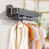 Greraes Clothes Drying Rack Wall Mounted,Expandable Drying Rack Clothing(Tri-Fold),Laundry Space