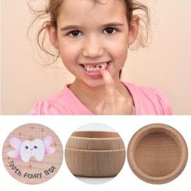 WUMZIRA 1 x Tooth Box Milk Teeth for Boys Girls Tooth Box Milk Tooth Box Girls Gift Ideas Tooth Box Milk Teeth Boys for Christening and Birthday Gifts for New Parents