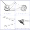 sourcing map 4 Pcs Lid Support Hinge, Zinc Alloy Folding