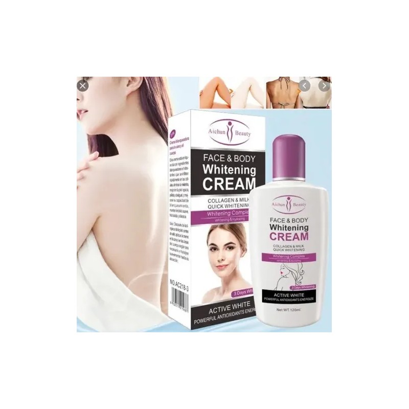 Crema Aclarante Original Colágeno Blanquea 3 Tonos Hidrata