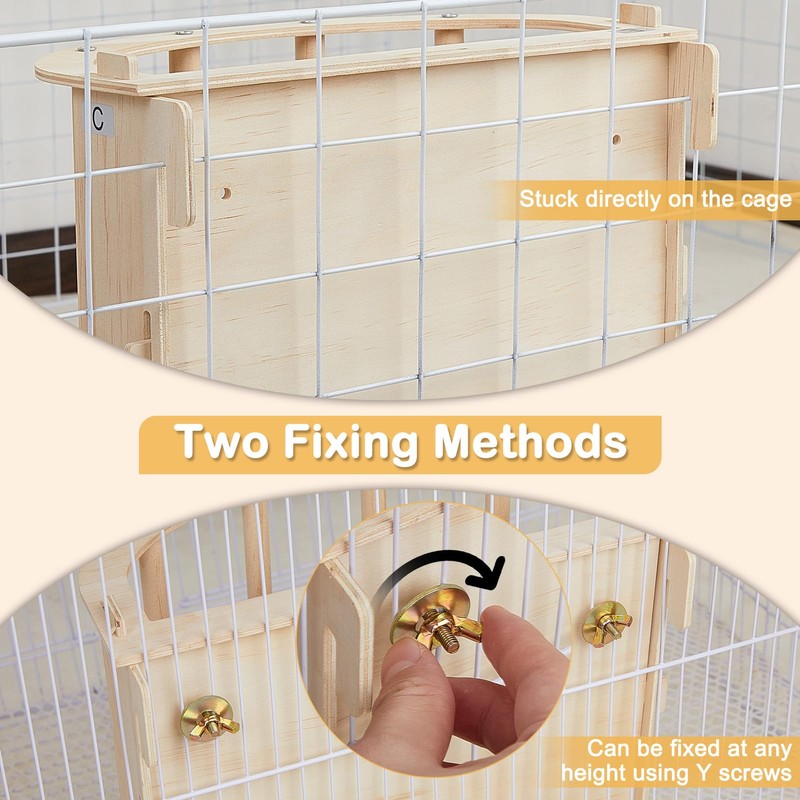 Guinea Pig Hay Feeder Wooden Rabbit Hay Feeder Big Volume