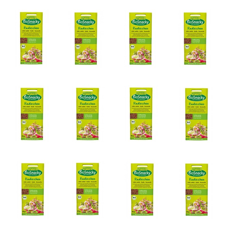 Rapunzel bioSnacky radish 40 g pack of 12