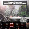 XPJBKC Car Fan, Three-Head USB Fan Car, 12 V Fan,