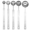 sourcing map 5pcs Single Measuring Spoon Set 1/4 1/2 1