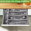 Greenual Gray Silverware Organizer 10 In Utensil Organizer Silverware Tray