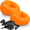 Realspring 2 Pcs Bean Bag Chairs for Adults Kids Inflatable