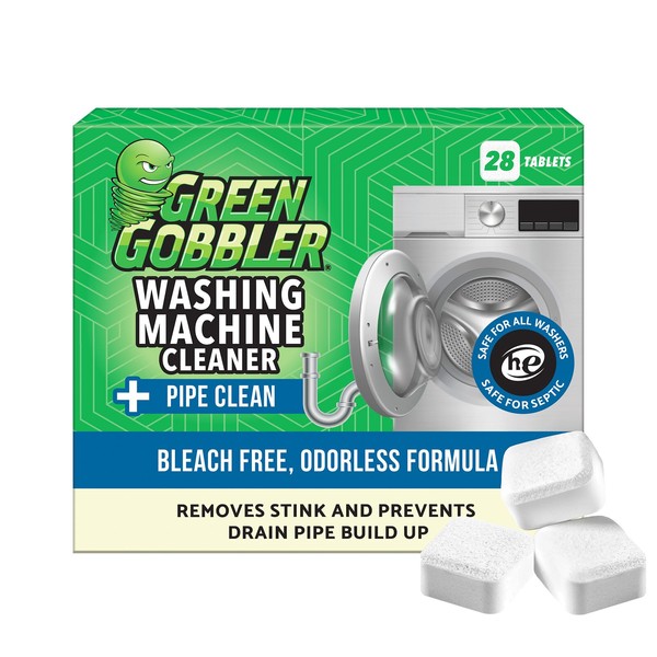 Green Gobbler Green Gobbler Washing Machine Cleaner Tablets with Pipe