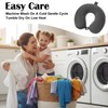 Ouligay 2 PCS U Shaped Travel Pillow Case Cover Ice