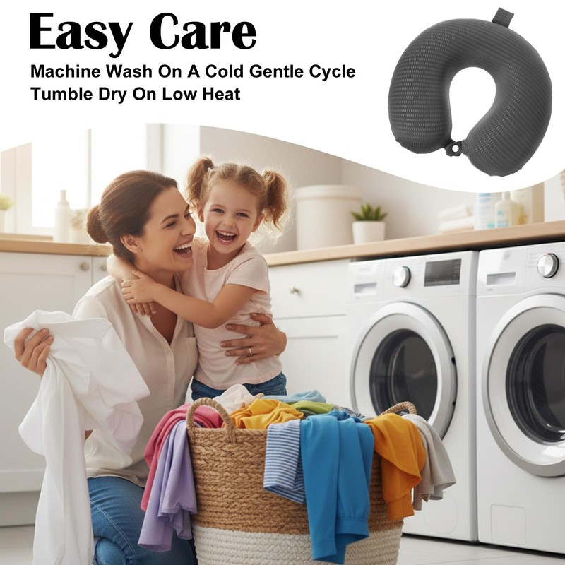 Ouligay 2 PCS U Shaped Travel Pillow Case Cover Ice