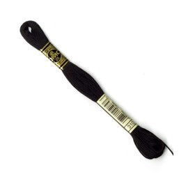 DMC Hilo de bordado de algodón trenzado 310 – por madeja