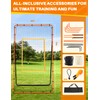 Volleyball Rebounder Net 7x4 ft, Training Equipment with Angle Customization