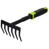 Black Tools Garden Hand Rake | For Cleaning and Loosening