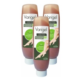 3 Varigel, Gel Auxiliar Para Piernas Cansadas, Varices. Mentol