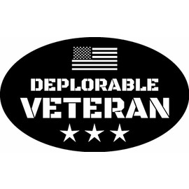 TRUMP DEPLORABLE VETERAN AMERICAN FLAG 2020 MAGA DECAL STICKER POLITICAL