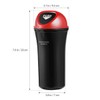 LIOOBO Mini Car Trash Can Bin with Lid Auto Dustbin