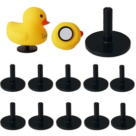 AKLOPE Duck Plug - Rubber Duck Mount,Flock Locker Rubber Duck Holder for Jeep Dash and Fixed Display,Gift for Jeep LoverIncludes Double Sided Stickers Inside （Excluding Rubber Duck） (Black-10PCS)