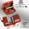 MATADOR Real Leather Women’s Wallet, 3622, RFID Protection, Numerous Card
