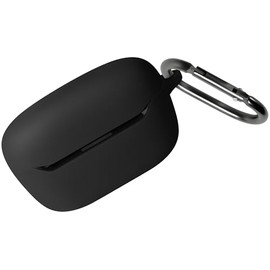 Geiomoo Silicone Case for JBL Endurance Race 2, Soft Flexible Scratch Resistant Protective Cover with Carabiner (Black)