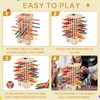 JWDMHSJ Montessori Wooden Board Game, Pack of 42 Colourful Wooden