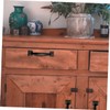 Outanaya 2sets Cupboard Door Handle Vintage Brass Knob Drawer Pull