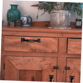 Outanaya 2sets Cupboard Door Handle Vintage Brass Knob Drawer Pull Handle for Furniture 6pcs*2