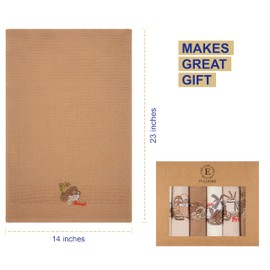 EVAHOME Turkish Hand Towel Set, Housewarming Gifts for Mom Kitchen Towels, Bathroom Hand Towels, Quick Dry Face Towel for Bath, Dish Cloths for Tea Towels, Gym, Yoga Bath Towels (Bread) Set of 6