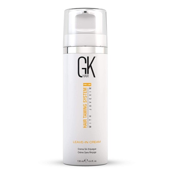 GK Hair Global Keratin Leave in Conditioner Cream For Detangling Smoothing Strengthening Moisturizing & Frizz Control, Good For Dry Damaged Hair - Sulfate Free Color Safe For All Hair Types, 4.4Fl Oz