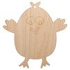 Sniggle Sloth Wary Chicken Unfinished Craft Wood Holiday Christmas Tree
