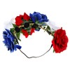 Womens Hawaiian Stretch Rose Flower Headband Floral Crown for Garland