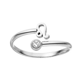 Purelei® Zodiac Sign Ring - Waterproof Women's Ring Made of Durable Stainless Steel - Adjustable Rings from Size 50 to 60 - Fashion Jewellery for Your Individual Look, Gemstone