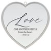 Elanze Designs Love One Another Deeply Heart Shaped Silver 12