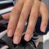24 Piezas de Uñas Postizas a Presión, Uñas Falsas Cuadradas