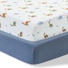 Dreamology Cot sheets, 2 Pack,100% Cotton Jersey Fitted sheets, 2