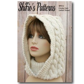 Knitting Pattern for Ladies Snood, Ladies Chunky Knitting Pattern, Women’s Hat Knitting Pattern, Ladies Scarf Knitting Pattern, Ladies Neckwarmer Pattern, KP512