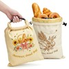 YOJO 2 Pack Reusable Beeswax Bread Bags for Sourdough, 17x13"