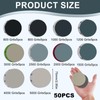 50 Pieces Sandpaper Sanding Pads Sanding Sheets Water Dry 75mm