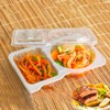 2 Compartment Snack Containers，Snack Packs Containers Reusable, Clear Portable Snack