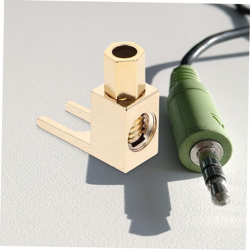 Tofficu Right Angle Banana Plug Clips 4pcs Speaker Connector for