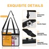 Slumou Clear Tote Bag Stadium Approved - 12x6x12 Clear Bag