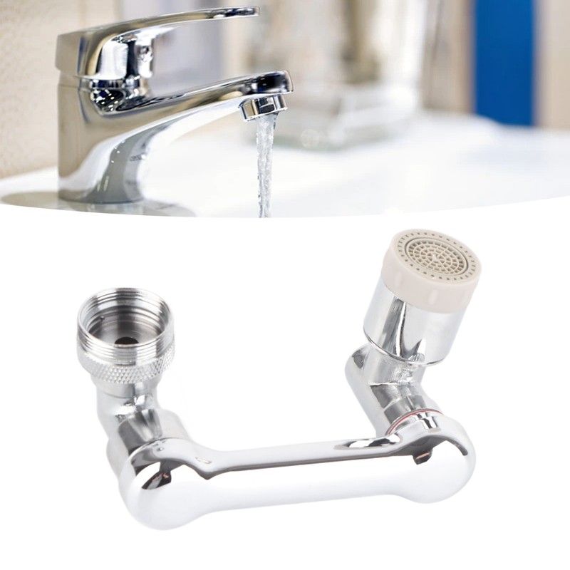 Swivel Faucet Extender Universal Sink Water Aerator with 2 Water