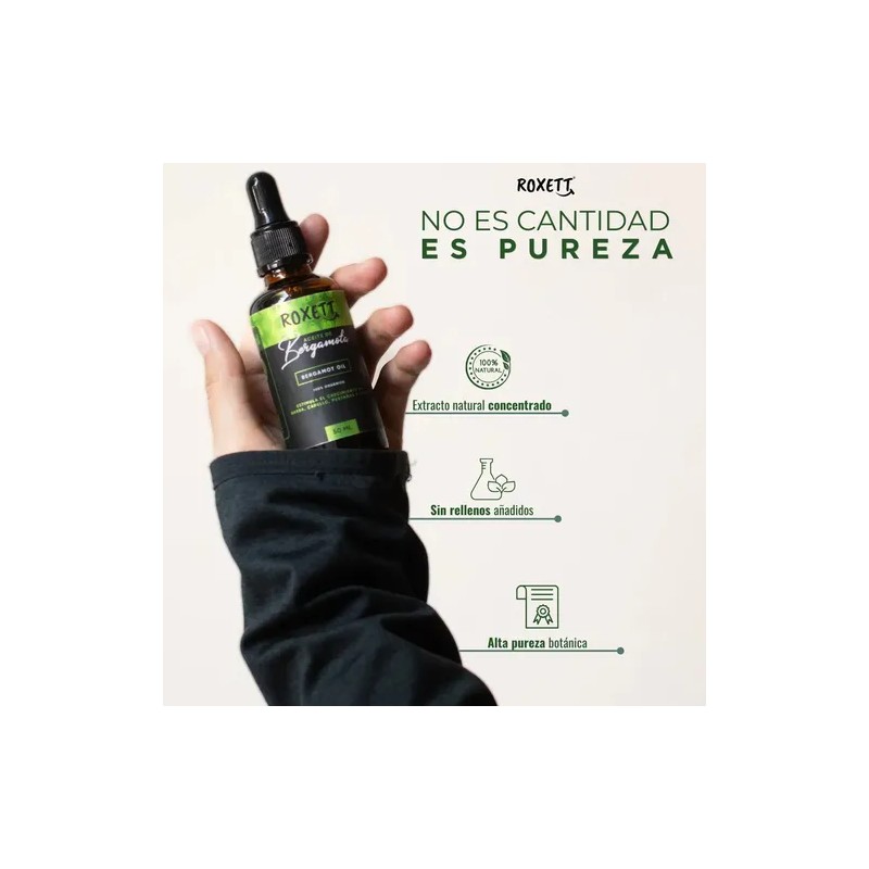 Aceite De Bergamota de Alta Pureza Natural Para Cabello, Barba,