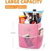 HOTOR Car Trash Can with Lid and Storage Pockets -