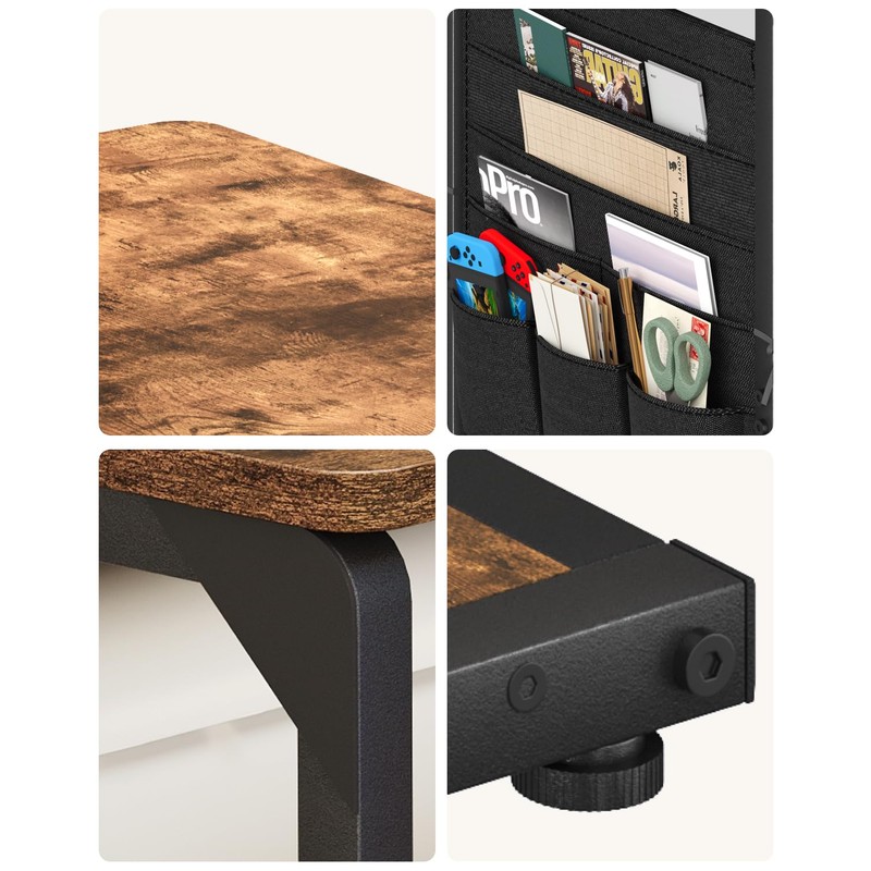 Vovonusy C-Shaped End Tables, TV Trays Set of 2, Small